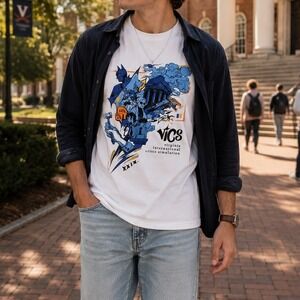 Custom Ink VICS XXIX Virginia International Crisis Simulation Graphic T-Shirt S